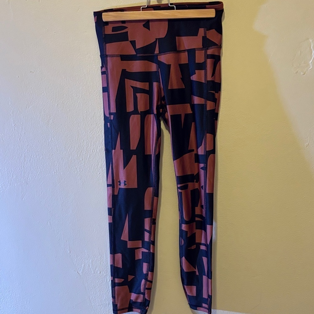 Under Armour Abstract Patterned Leggings - Black and Brown
